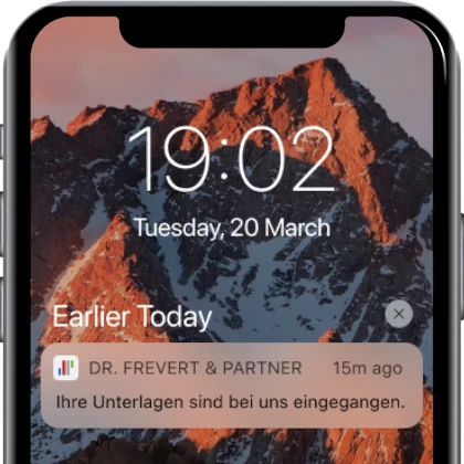 AFP.DIE BERATER – Ihre App für Beratung und Services Screenshot der App AFP.DIE BERATER, verfügbar im iOS-App-Store und Google Play-Store.