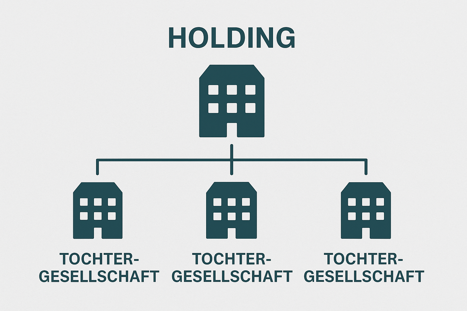 „Holding Gesellschaft Mutter mit Tochtergesellschaften Deutschland“